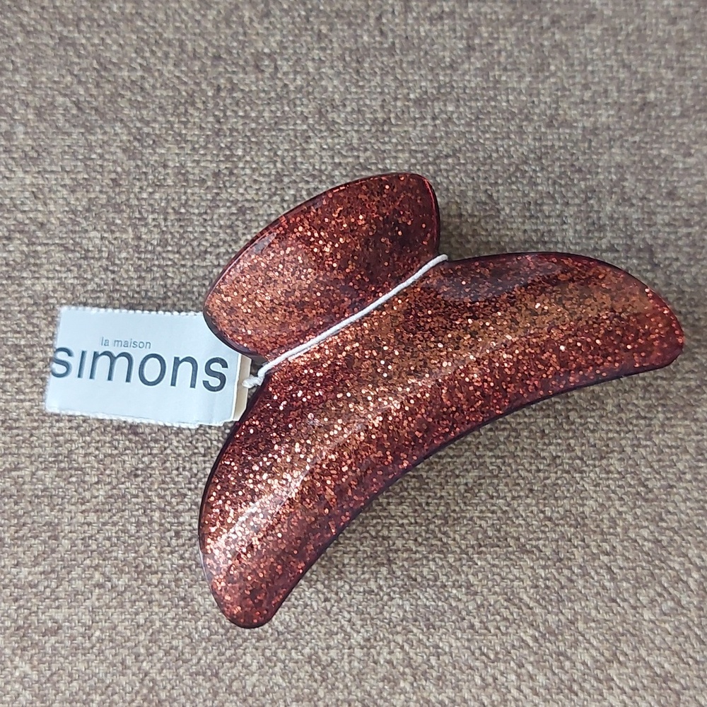 Simons Shimmering Brown Hair Clip